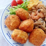 残りカレーで☆簡単ライスボール